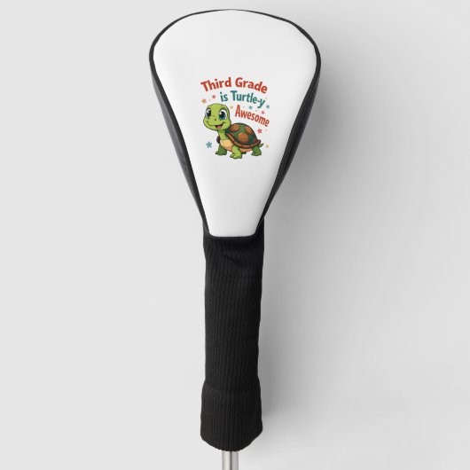 Derdegraads Turtle-y Geweldige 3e Graad Terug naar Golfheadcover (Voorkant)