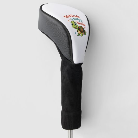 Derdegraads Turtle-y Geweldige 3e Graad Terug naar Golfheadcover (Schuin)