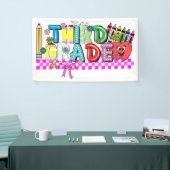 Derdegraads typografie spandoek (Beurs)