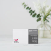 Derden - Wit met grijze schaduwen Visitekaartje (Staand voorkant)