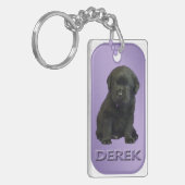 Derek Dog Label Sleutelhanger (Voorkant Links)