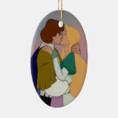 Derek en Odette kerstversiering Keramisch Ornament (Rechts)