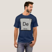 Derek Naam Chemie Element Periodiek Systeem T-shirt (Voorkant volledig)