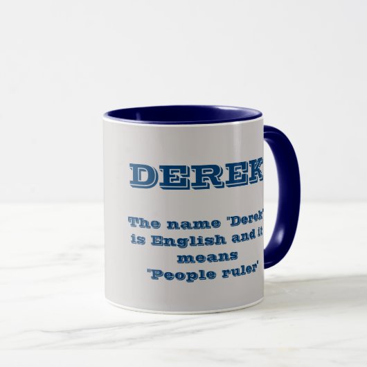 Derek Nom Mug (Devant droit)