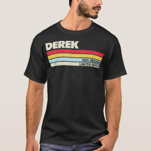 Derek Persoonlijke naam Retro 70s 80s 90s T-shirt