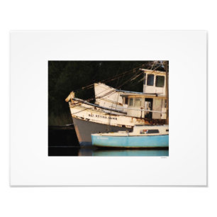 Derelict Vist Boats Foto Afdruk