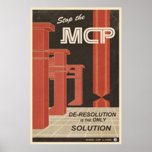 Deresolutie is de enige oplossing poster