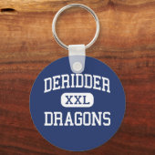 DeRidder - Dragons - High - DeRidder Louisiana Sleutelhanger (Voorkant)