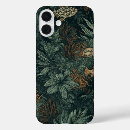 Dérive Cosmos de corail - IPhone 16 Coque (Verso)