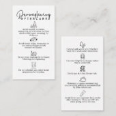 Dermaplaner les cartes de soins postérieurs (Devant / Derrière)