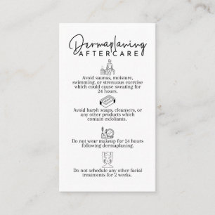 Dermaplaner les cartes de soins postérieurs