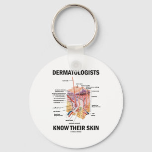 Dermatologen kennen hun huid (anatomie) sleutelhanger