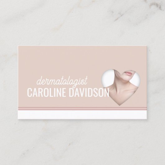 Dermatologue - Docteur en peau Carte cardiaque sim (Devant)