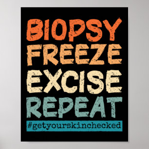 Dermatology Nurse Biopsy Freeze Excise Herhaal Poster