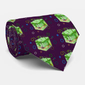 Dermatoloog Mannen Stropdas, Whimsical Skin Art Stropdas (Opgerold)