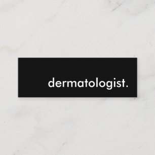 dermatoloog. mini visitekaartje