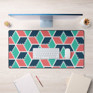 Dern Geometrische 3D Kleur Cube Desk Mat – Stijlvo