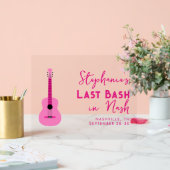 Dernier Bassin de Guitare Rose à Nash Bachelorette (Mariage)