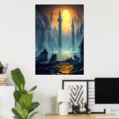 Dernier d'Atlantis | AI Art Poster (Bureau à domicile)