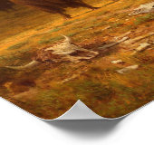 Dernier de Buffalo - Albert Bierstadt Poster d'art (Coin)