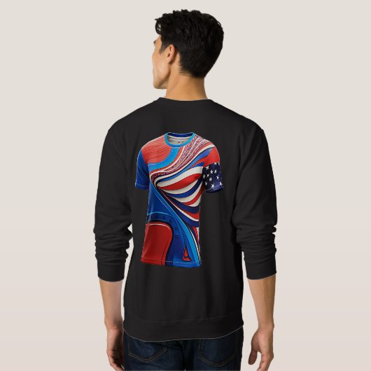 Dernier design Sweatshirt de base masculin (Dos entier)