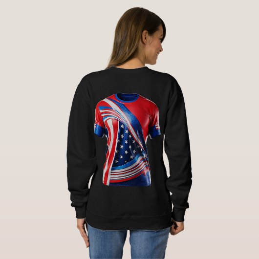 Dernier design Sweatshirt de base pour femmes (Dos entier)