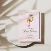 Dernier Disco Cocktail Bachelorette Invitation