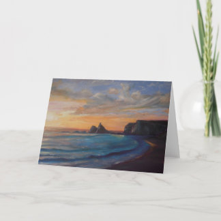 Dernier Light at Martin's Beach carte de voeux