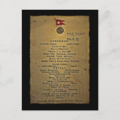 Dernier menu RMS Titanic (Devant)