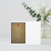 Dernier menu RMS Titanic (Debout devant)