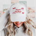Dernier Rodeo Cowgirl Bachelorette Casquette<br><div class="desc">Il s'agit d'un casquette de soirée bachelorette rétro à thème cowgirl avec un design occidental super. Modifiez la plupart du libellé et toutes les couleurs pour rendre cette dernière bachelorette rodéo peut refroidir s'adapter à vos besoins d'événement et votre style personnel. Il suffit de sélectionner "modifier à l'aide de l'outil...</div>