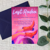 Dernier Rodeo - Invitation de cowgirl Disco
