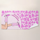 Dernier Rodeo Rose Cowgirl Bridal Bachelorette Par (Serviette de bain)