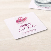 Dernier Rodéo Week-end EVJF | Sous-verre Rose (Incliné)