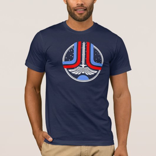 Dernier T-shirt d'emblème de Starfighter (Devant)