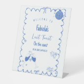 Dernier Toast On the Coast Bachelorette Panneau de (Recto)