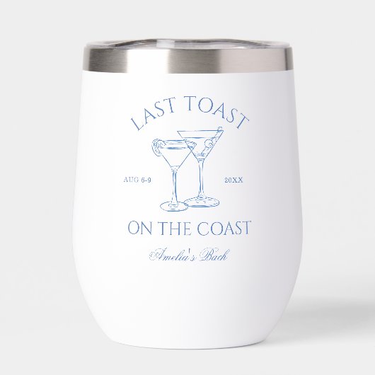 Dernier toast sur la Bachelorette Bleue Côte (Arrière)