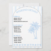 Dernier Toast Sur La Côte Bachelorette Invitation (Dos)