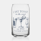 Dernier Toast Sur La Côte Beach Bachelorette Party (Recto)