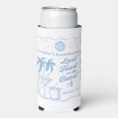 Dernier Toast Sur La Côte Plage Glacière Bachelore (Seltzer Recto)