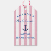 Dernier voilier avant le voile Étiquette de cadeau (Devant)