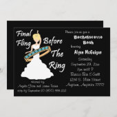 Dernier Vol Devant Les Invitations De La Bachelore (Devant / Derrière)