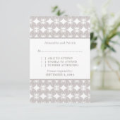 Dernière carte de réponse moderne déco (Debout devant)