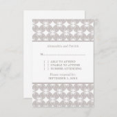 Dernière carte de réponse moderne déco (Devant / Derrière)