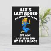 DERNIÈRE COWGIRL BACHELORETTE INVITATIONS DU PARTI (Debout devant)