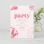 Dernière disco rodéo bachelorette invitation (Debout devant)