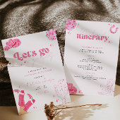 Dernière disco rodéo bachelorette invitation