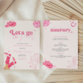 Dernière disco rodéo bachelorette invitation