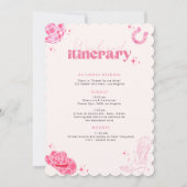 Dernière disco rodéo bachelorette invitation (Dos)