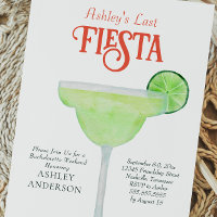 Dernière Fiesta Margarita Bachelorette Invitation